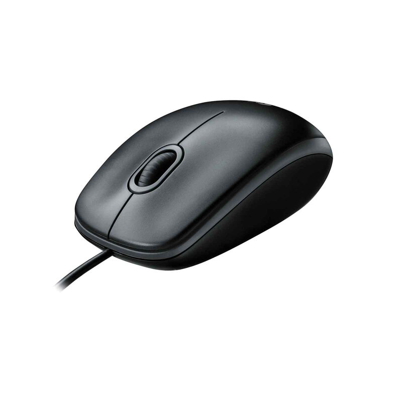 LOGITECH M100r Usb Wired Mouse Blk Carton Box 3y 910-006765-image 1