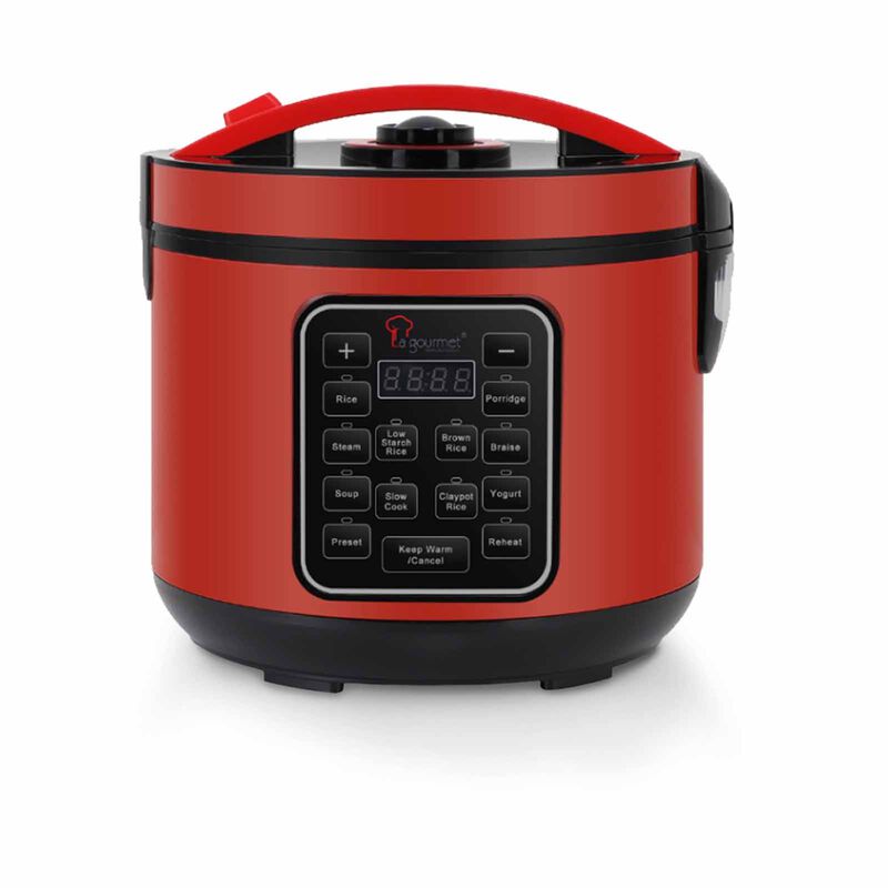 LA GOURMET Flame Healthy Rice Cooker (4.0l) - Red LGELFE409751-image 1