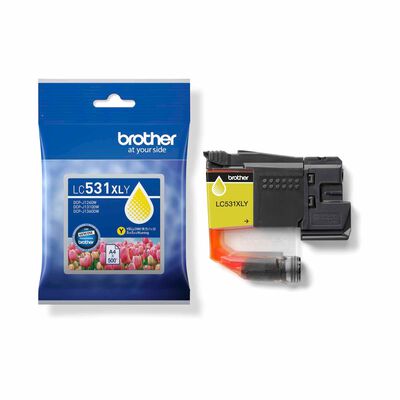 BROTHER High Yield Yellow Cartridge Yields 500 Pages LC531XLY OCE/ASA