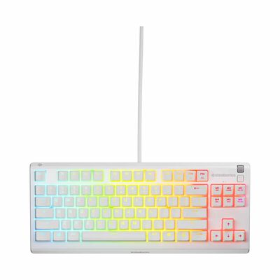 STEELSERIE Water Resistant Quiet Tenkeyless Keyboard With Rgb Lighting - White APEX 3 TKL RGB KEYBOARD US- WHITE