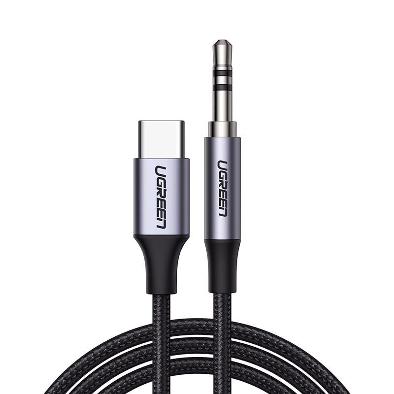 UGREEN Round Usb-c Audio Cable 3.5mm M/m Aluminum Shell 1m (deep Gray) 30633-image 1