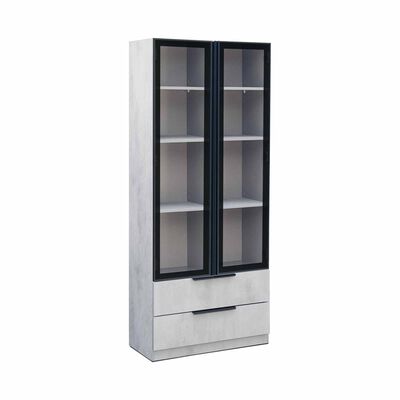 SMARTBOX Book Cabinet (solid Plywood) BELTON GREY