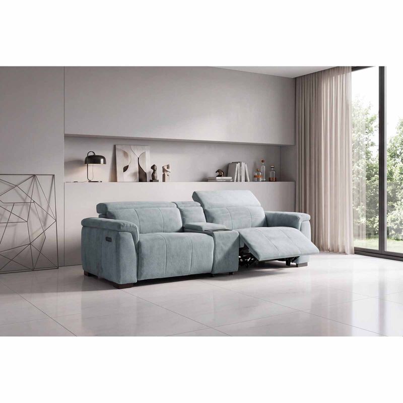 GERBRSI 2rr-e Seater 2 Function+console (fab) Cat A Blue Fabic Recliner Sofa SAGE-image 10