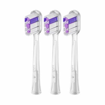 LAIFEN Wave Electric Toothbrush Head 3 Brush Heads Transparent Color (ultra-whitening) WAVE 3 BRUSH HEADS TRANSPARENT COLOR (ULTRA-WHITEN
