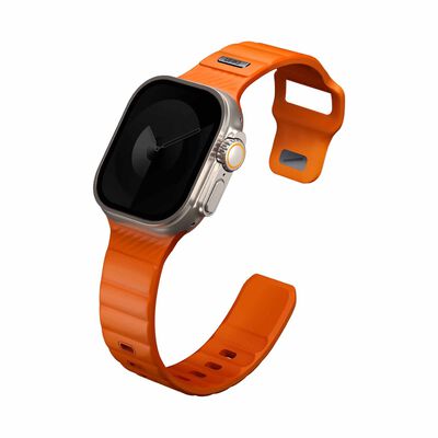 UNIQ Stride Fkm Rubber Apple Watch Strap 49/45/44/42mm - Volt Orange (volt Orange) UNIQ-49MM-STRIVORG
