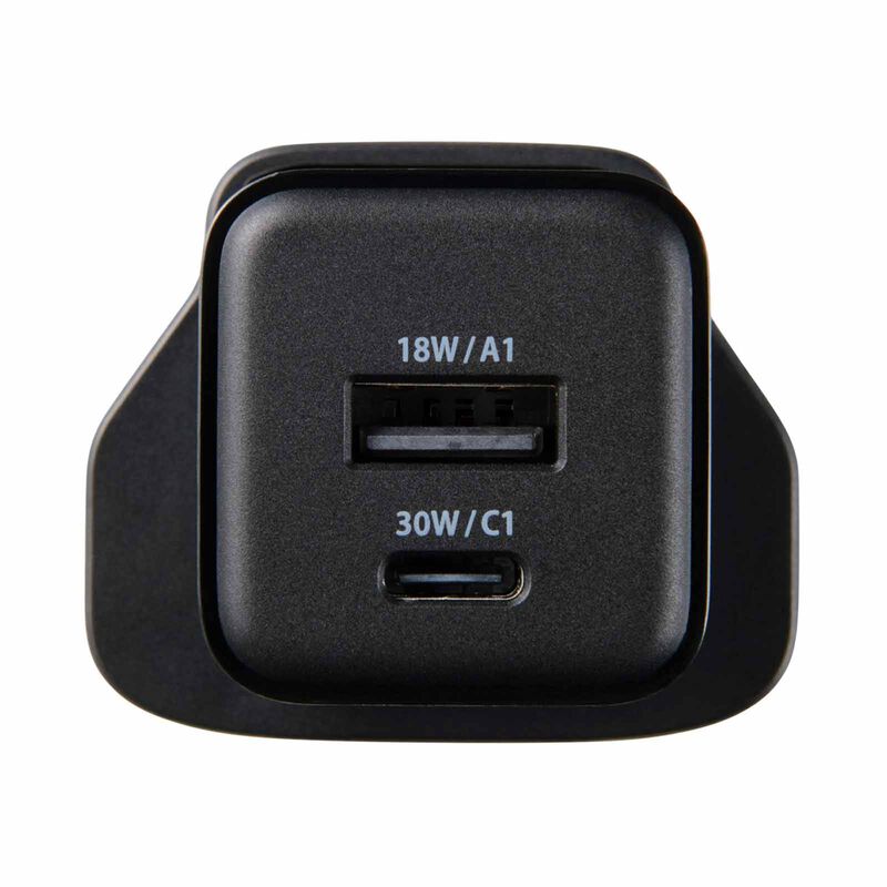 ELECOM 30w Pd Wall Charger C-1port A-1port MPA-ACAS03BFBK-image 5