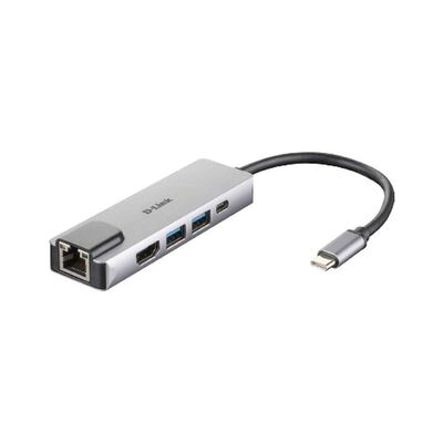 DLINK 5-in-1 Usb-c Hub With Hdmi/ Ethernet And Power Delivery DUB-M520