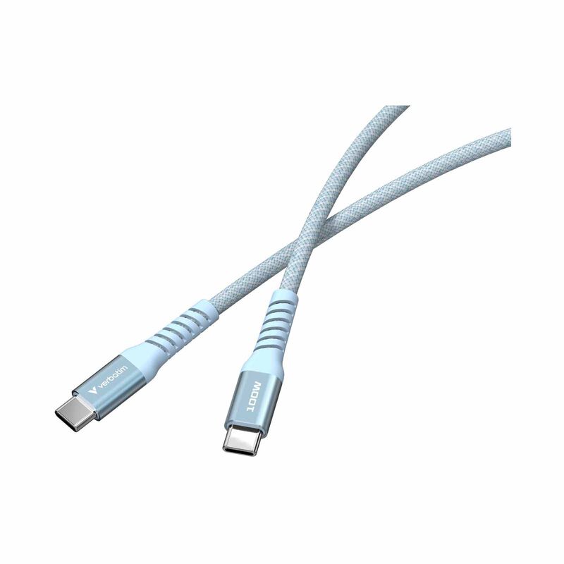 VERBATIM Sync & Charge Usb-c To Usb-c 100w Magnetic 120cm - Blue VM31856-image 2