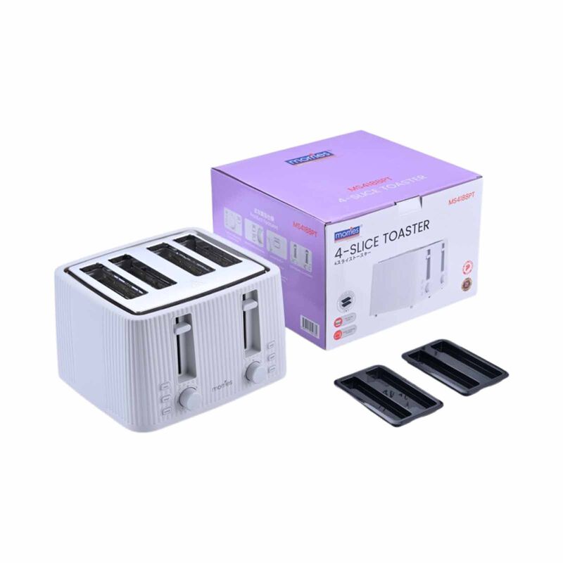 MORRIES 4 Slice Toaster With Dust Cover MS-4188PT-image 6
