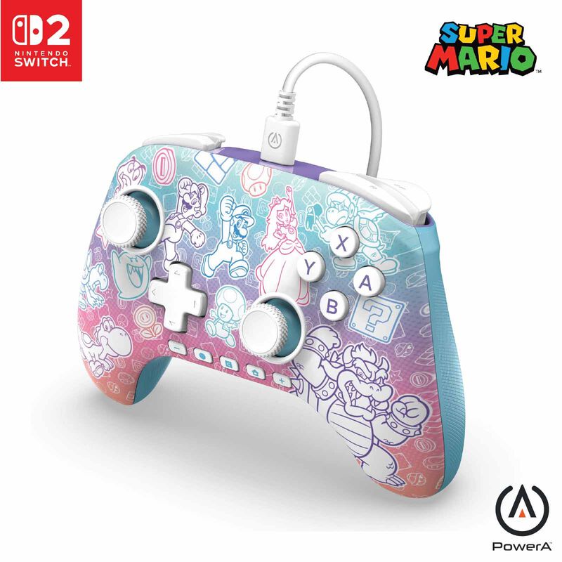 POWERA Nsw2 Adv Wired Controller Mushroom Kingdom NSGP0526-01-image 6