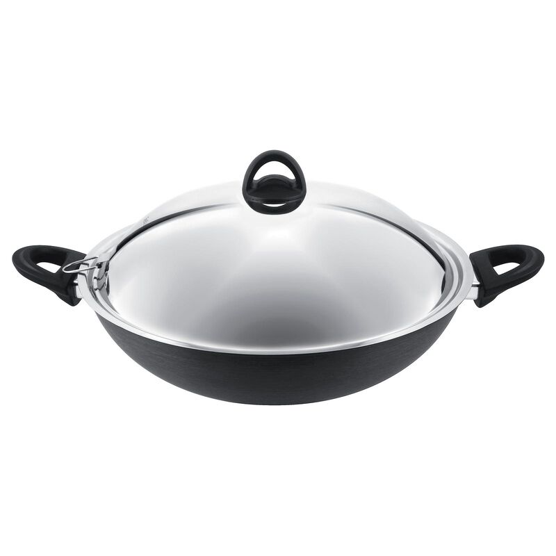 TEFAL 36cm Novel Chinese Wok With Stainless Steel Lid (induction-safe) A69698-image null