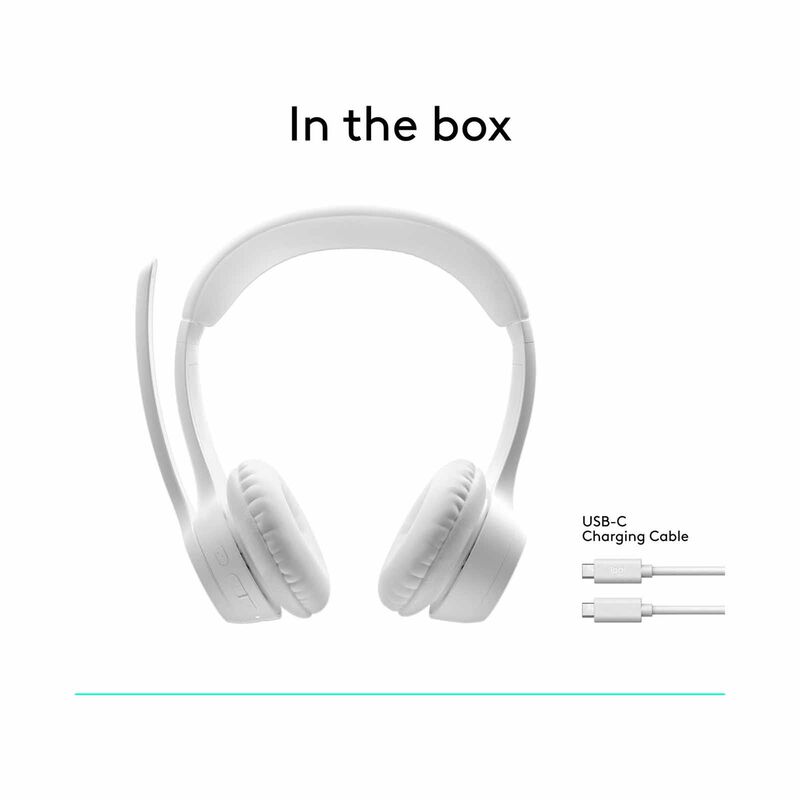 LOGITECH Zone 300 Wireless Bluetooth Headset Off-white 1y 981-001418-image 2