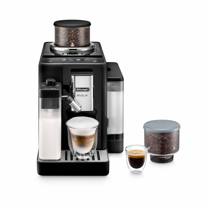 DELONGHI Rivelia Automatic Coffee Maker - Onyx Black EXAM440.55.B-image 1
