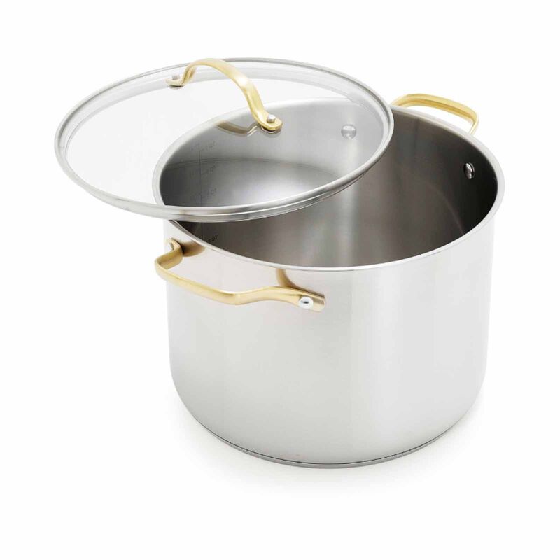 GREENPAN Swift 28cm Stainless Steel Covered Stock Pot GPST084643-image null