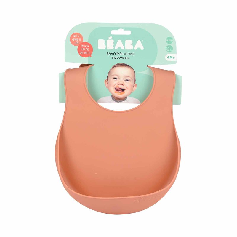 BEABA Bib - Terracotta (online) SILICONE-image 3