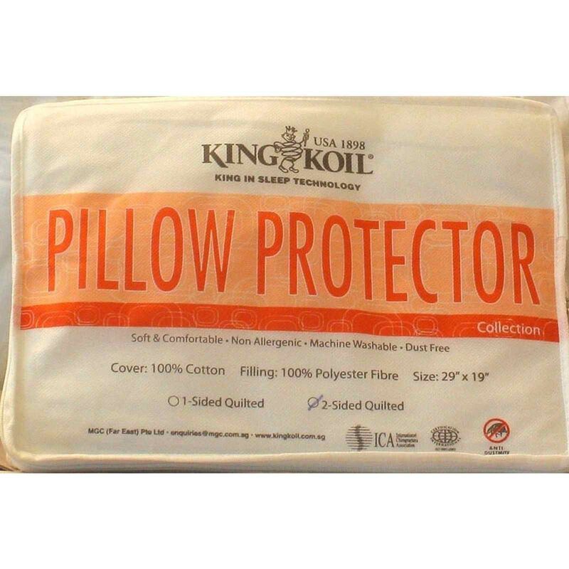 KINGKOIL Pillow Pad- Double Quilted 100 PERCENT COTTON-image null