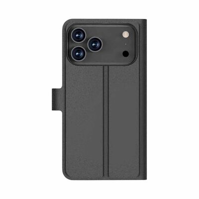 N.BRANDZ Folio Leather Wallet Case For Iphone 17 Pro Max-black N-FOLIO-IP17PM-BK