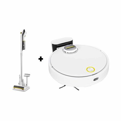 KARCHER Bundle Robot Vacuum Cleaner + Handheld Cordless Stick Vacuum RCV 3 + VCS 3