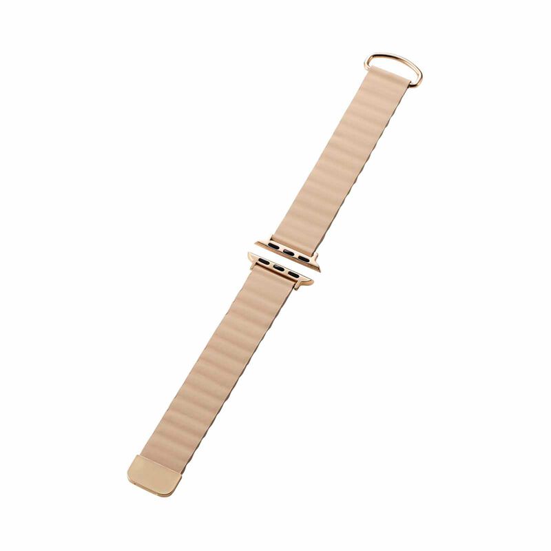 ELECOM Magnetic Soft Leather Apple Watch Band 41/40/38mm (greige) AW-41BDLMAGGB-image 1