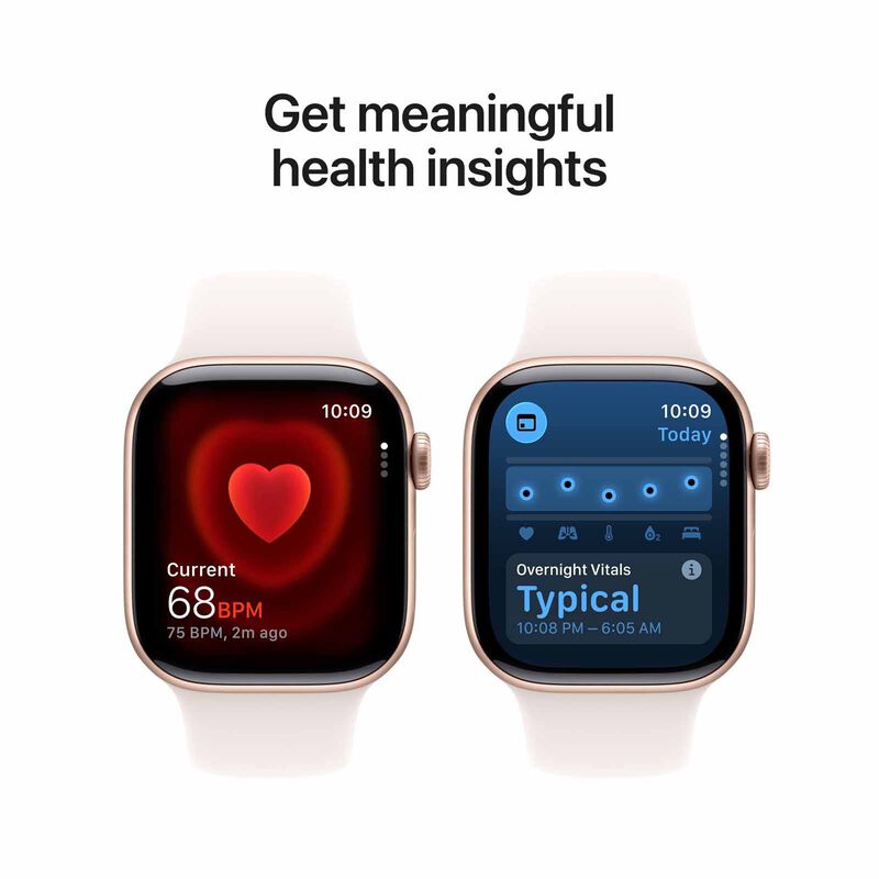APPLE Watch Series 11 Gps + Cellular 42mm Rose Gold Aluminium Case With Light Blush Sport Band - M/l MF8F4X/A-image 3