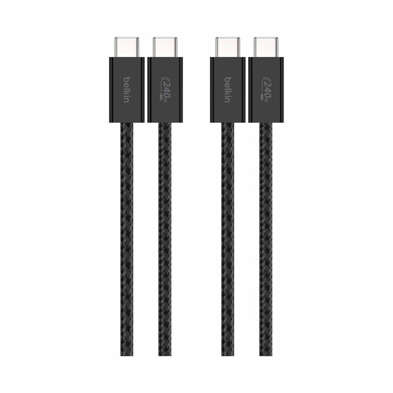 BELKIN 240watt Usb-c To C Cable 1.5m 2pack Blk CAB019QC05BK2PK-image 4