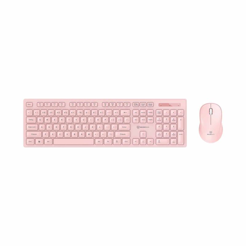 MICROPACK Ifree Lite 2 Wireless Combo - Pink KM-237W-EN-PK-image 1