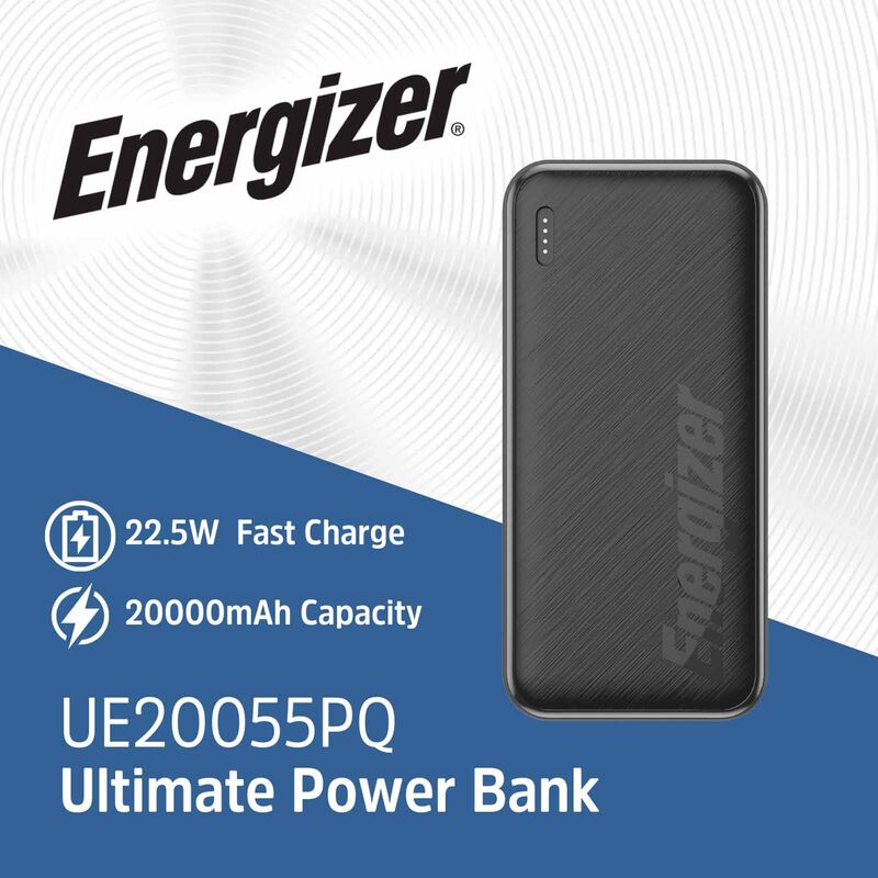 ENERGIZER Power Bank 20000mah Fast Charging Black UE20055PQ-image 6