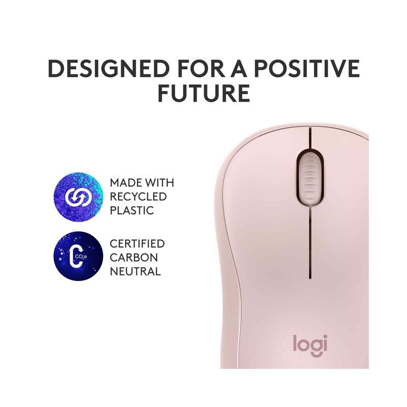 LOGITECH M240 Silent Bluetooth Mouse - Rose 1y 910-007124-image 8