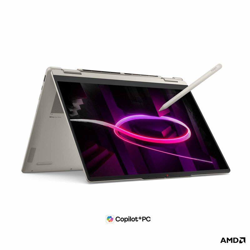 LENOVO 14in Wuxga Oled Amd Ryzen Ai 7 445 16gb Radeon 840m 512gb Ssd Win 11 Home YOGA 7 2-IN-1 14AGP11 83TD0080SB-image 3