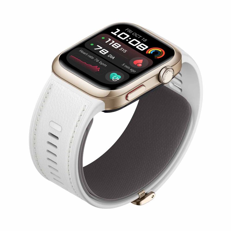 HUAWEI Watch D2 Gold Aluminum Alloy Case, White Strap HW-LUCA-B10L-GOLD-image 5