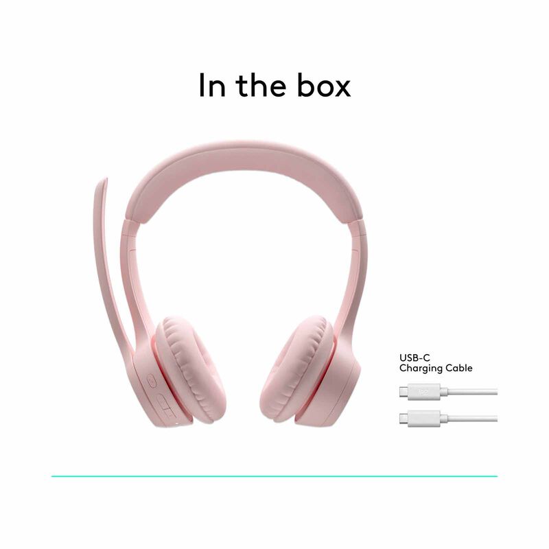 LOGITECH Zone 300 Wireless Bluetooth Headset Rose 1y 981-001413-image 2