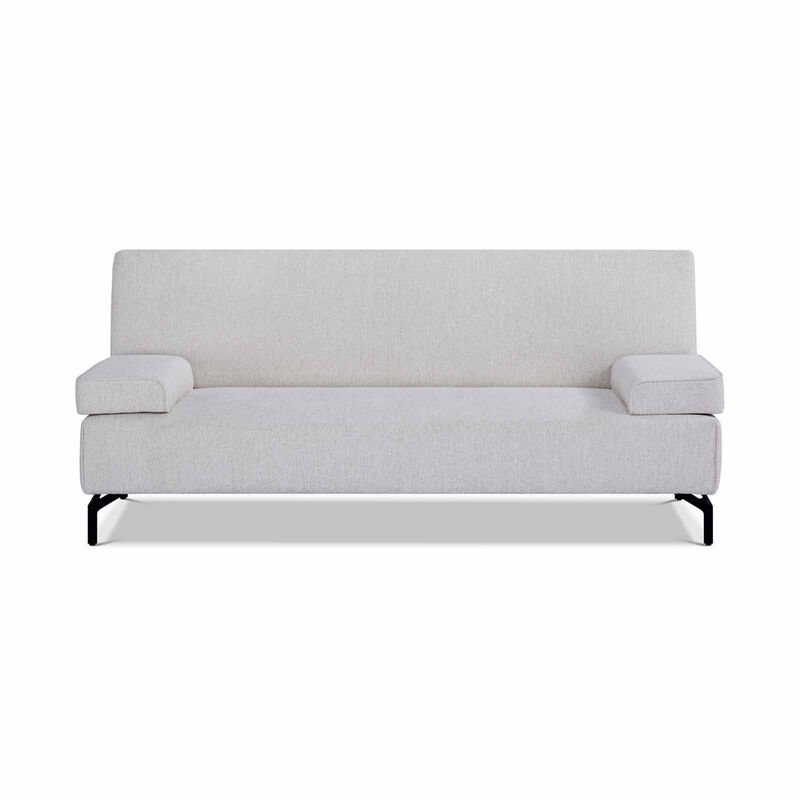 Sofa Bed Beige NEVIS-image 1