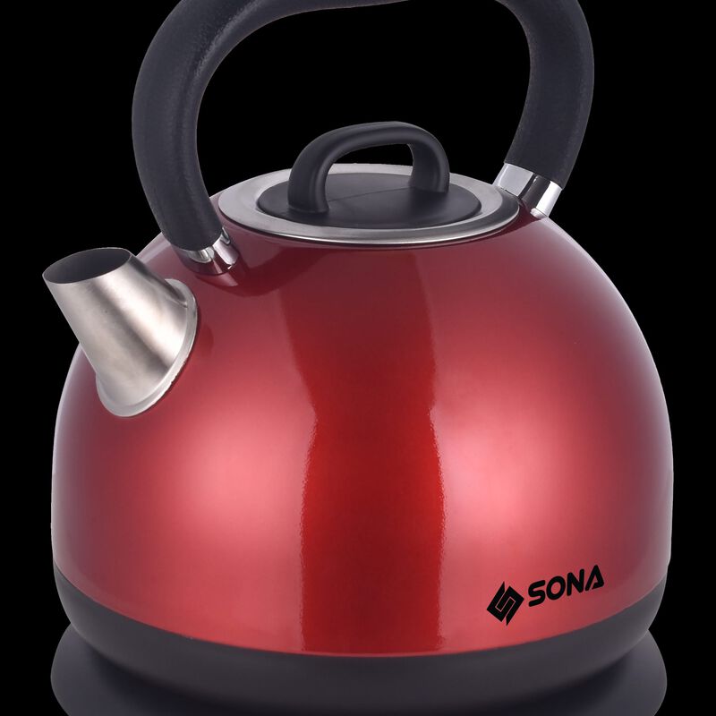 SONA Kettle (1.7l) - Stainless Steel Red SSK5099-image 4