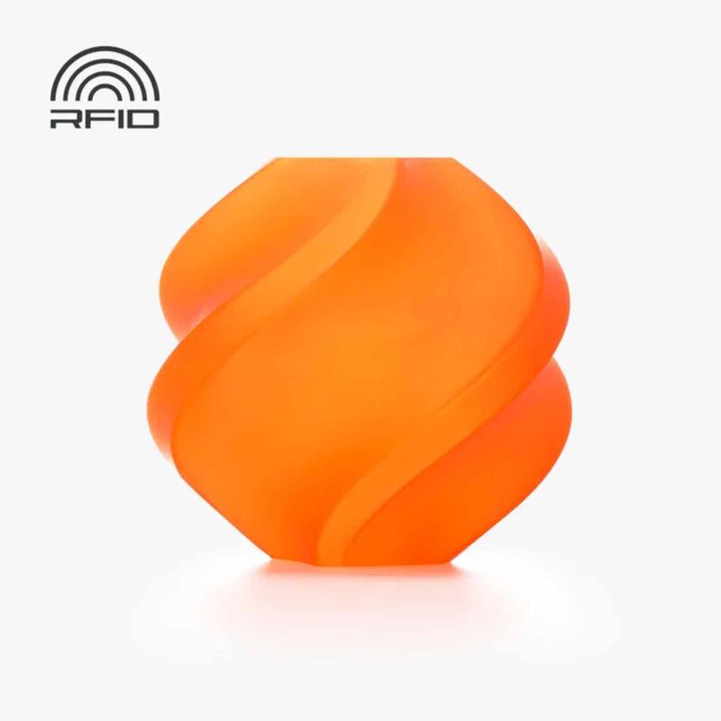 BAMBU LAB Filament Pla Translucent - Orange - With Reusable Spool BAM-A17-A0-1.75-1000-SPL-image null