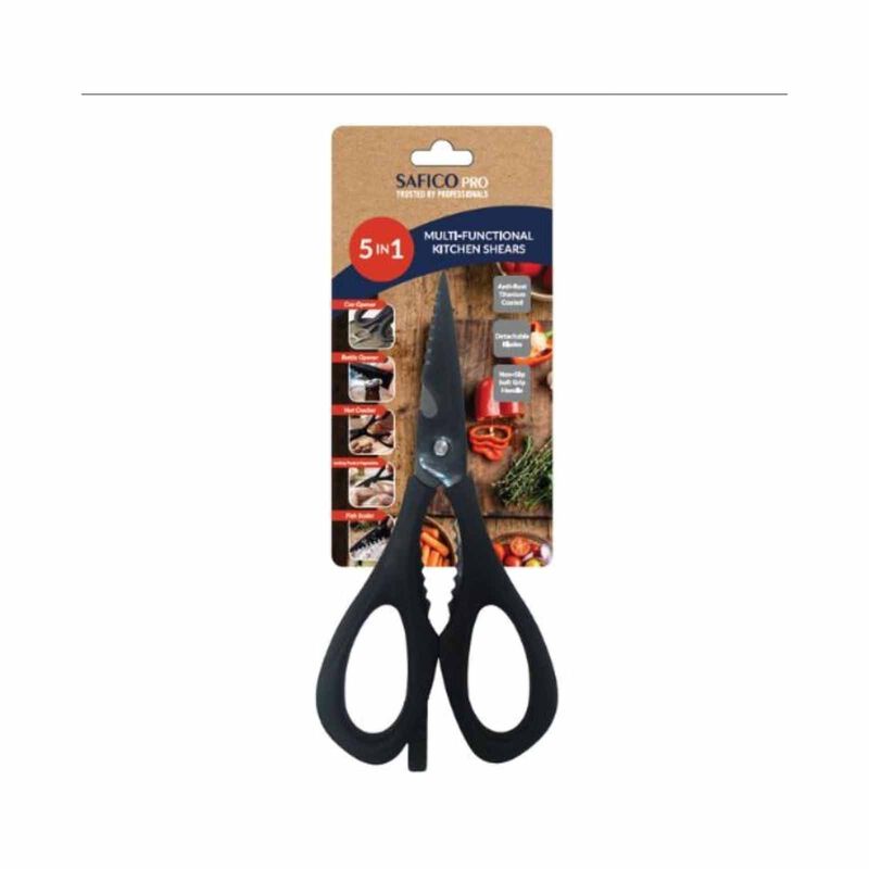 SAFICO PRO Titanium-plated Anti-bacterial Stainless Steel Detachable Kitchen Scissors L22.5cm 105SF-03-00848-image 2