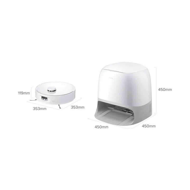 ROBOROCK Wet & Dry Robot Vacuum Cleaner - White QREVO CURV 2 FLOW-image 6