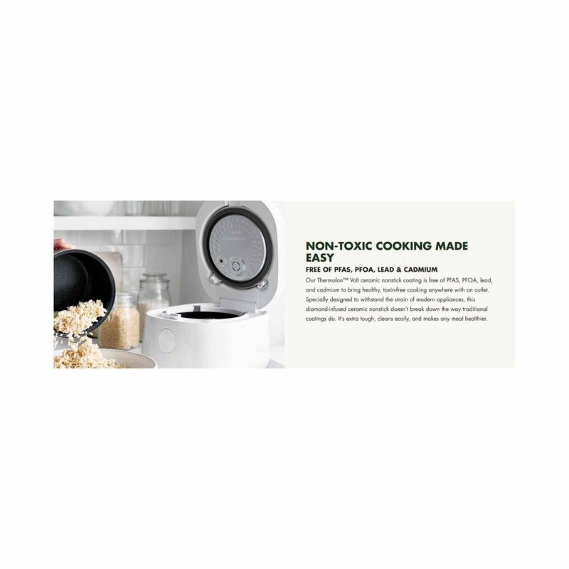 GREENPAN Bistro Collection Rice & Grains Cooker - White GPRC046245-image 13