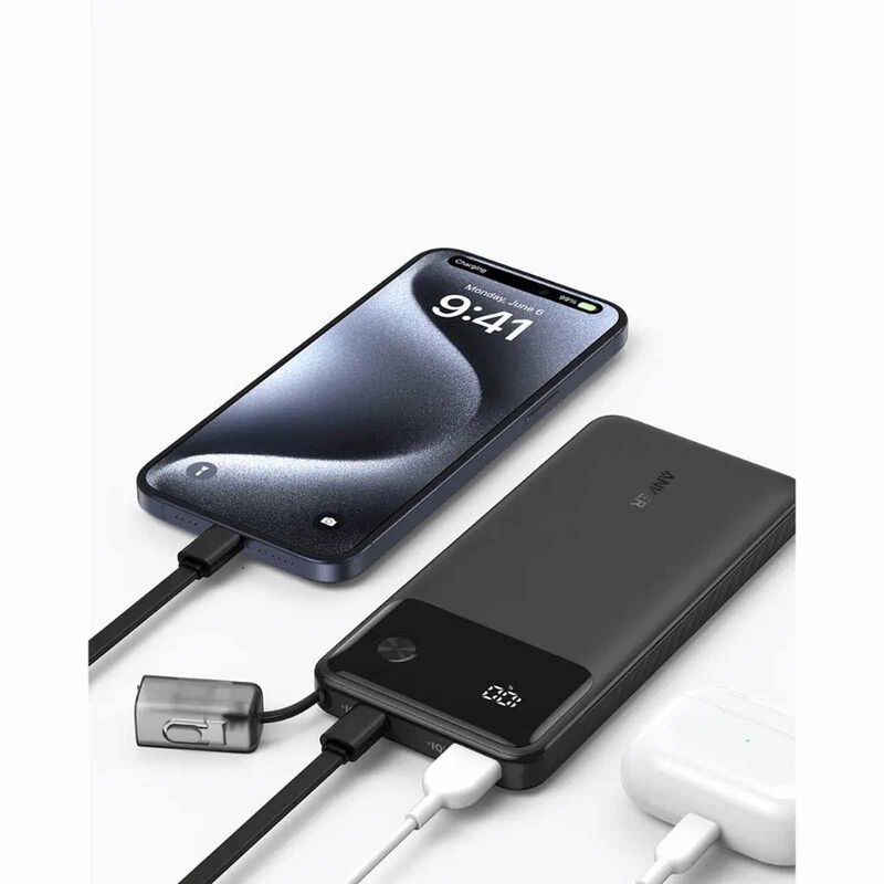 ANKER Powerbank Powercore 10k 22.5w With Usb C Cable Black A1388H11-image 3
