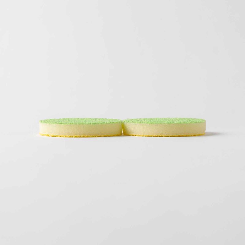 MARNA Tea/coffee Stain Cleaning Sponge 2pcs Set (95x70x15mm) - Green/yellow K017-G-image 2
