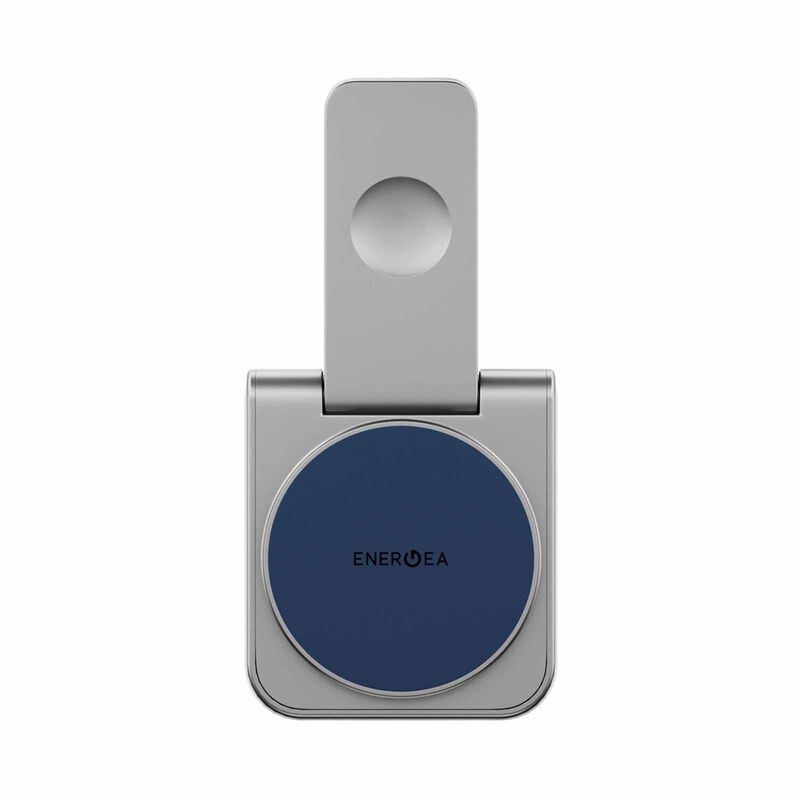 ENERGEA Magduo, 2in1 Foldable Qi2 Magnetic Fast Wireless Charger-blue MAG-DUO-BLU-image 3