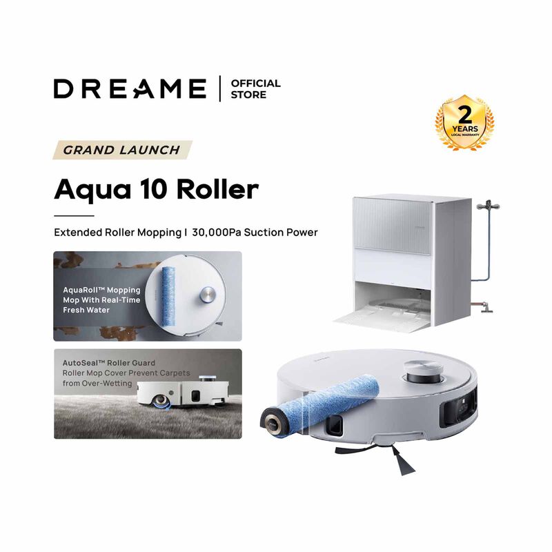 DREAME Aqua 10 Roller Robot Vacuum Cleaner DM-AQ10RL-GL-image 12
