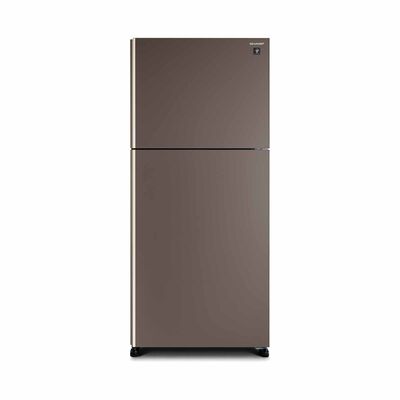 SHARP 2 Door Top Mount Fridge - Matte Brown (523l) SJ-PG51A-BR