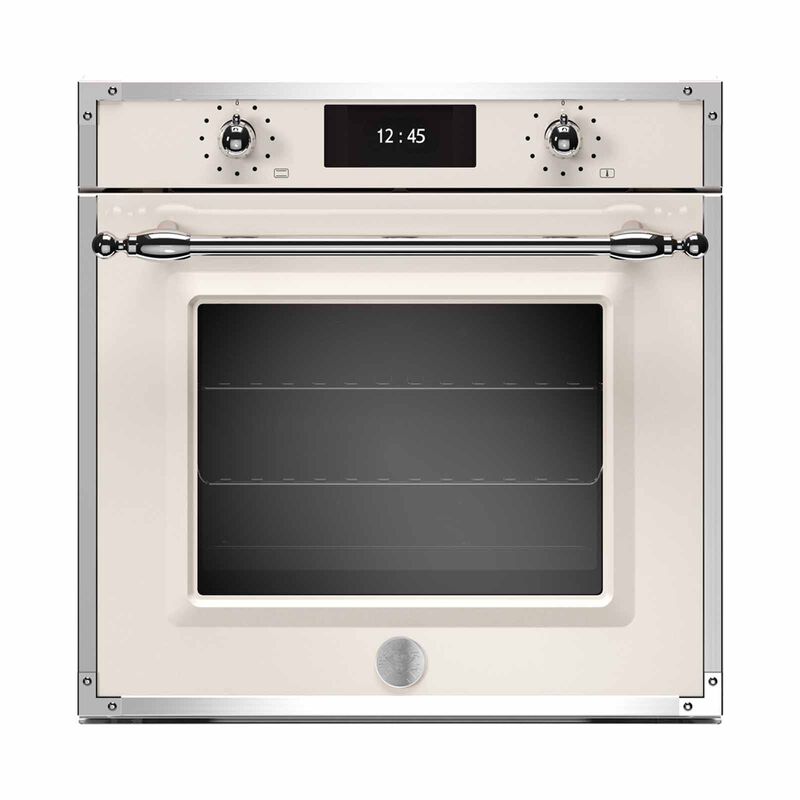 BERTAZZONI 60cm Electric Built-in Oven (ivory And S/steel Finish) F6011HERVPTAX-image 1