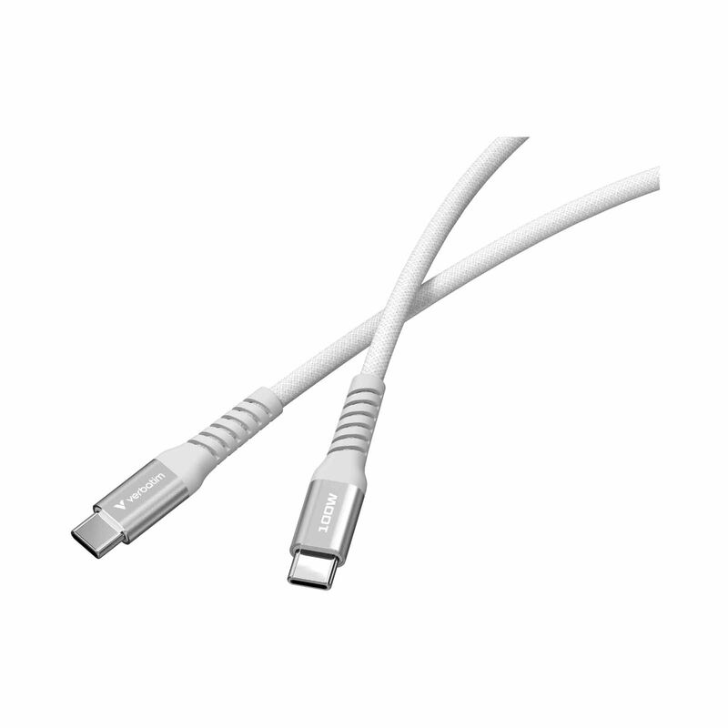 VERBATIM Sync & Charge Usb-c To Usb-c 100w Magnetic 120cm - Grey VM31854-image 4