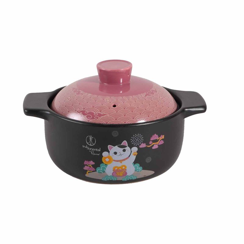 LA GOURMET 3.2l T.o Cat Claypot - Pink LGTO435477-image null