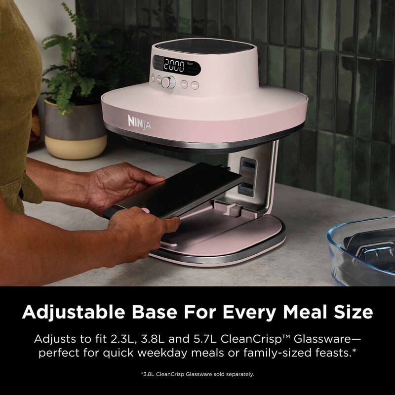 NINJA Crispi Pro Countertop Glass Air Fryer - Rose Quartz AS101SMPK-image 6