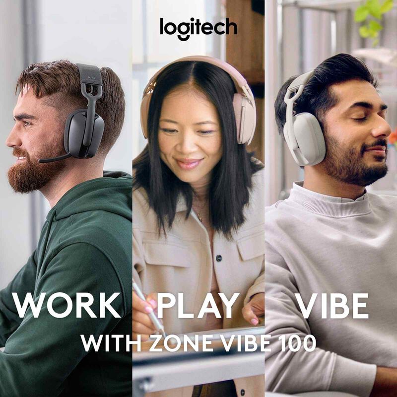 LOGITECH Zone Vibe 100 Wl Bt Headset Graphite 981-001215-image 14