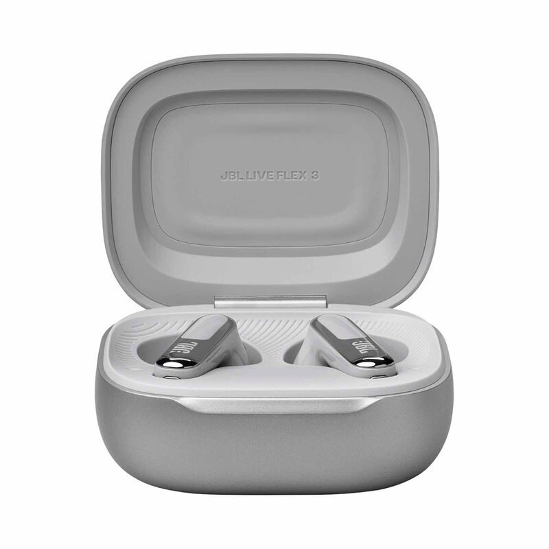 JBL True Wireless Noise Cancelling Earbuds LIVE FLEX  3 SILVER-image 1