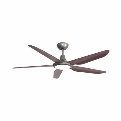 MISTRAL 42 In Dc Ceiling Fan With 24 W Led And Wifi- Gun Metal/wood (5 Blade) CYCLONE42-GM/WD