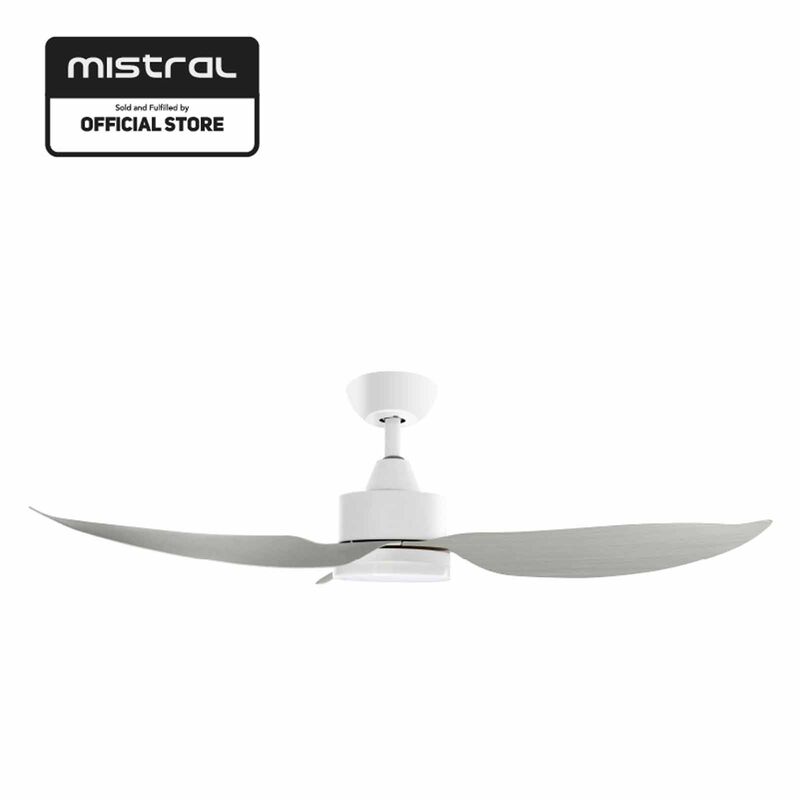 MISTRAL 54 In Ceiling Fan - Wood/white SPACE54-WD/WH-image 3